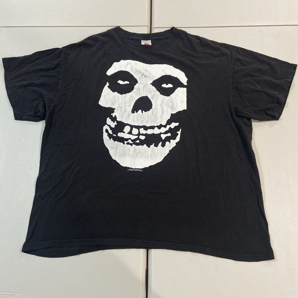 2007 GLENN DANZIG MISFITS Cinderblock Merchandise ROCK T SHIRT Y2K  TEE 2XL  VTG